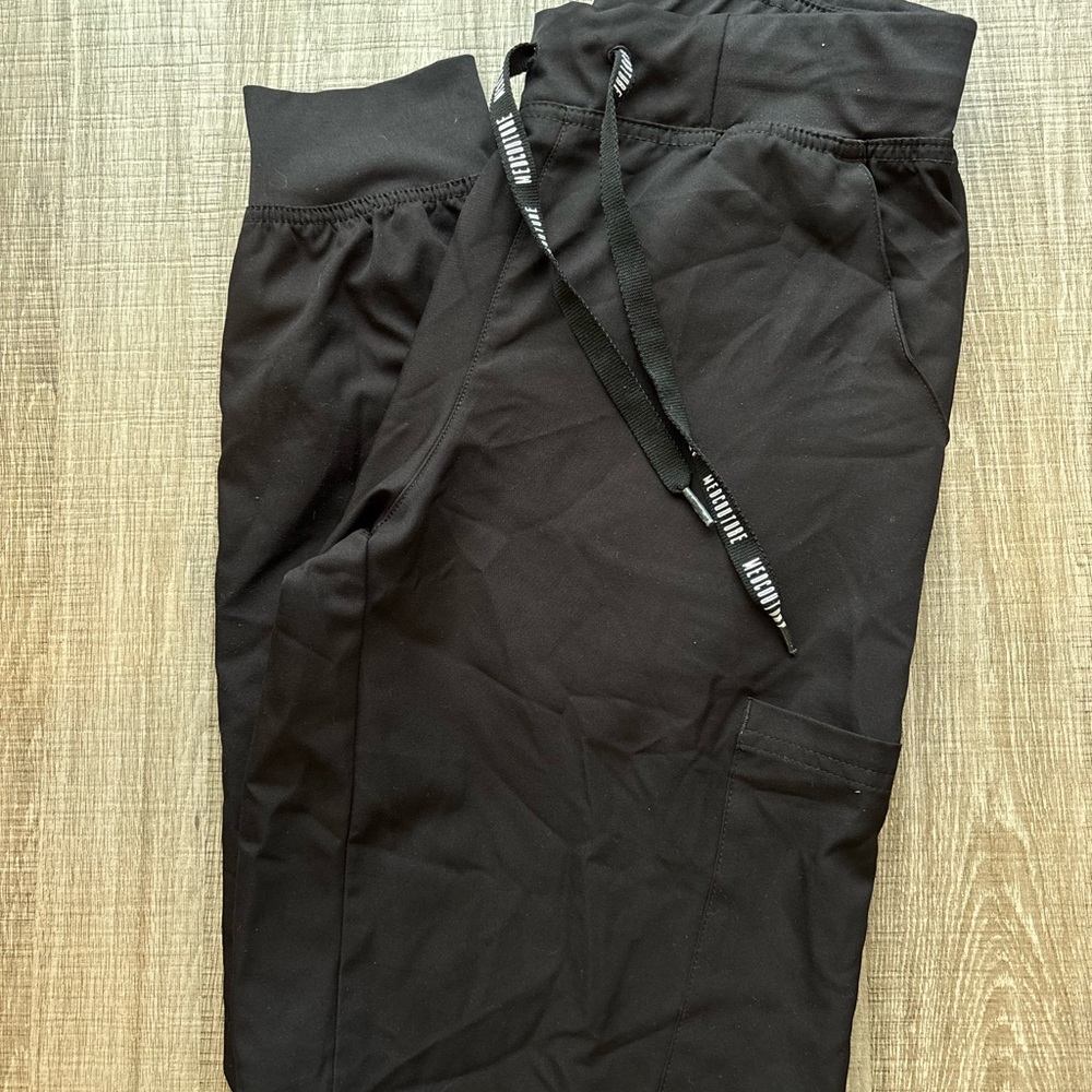 Med Couture Black jogger scrub pants